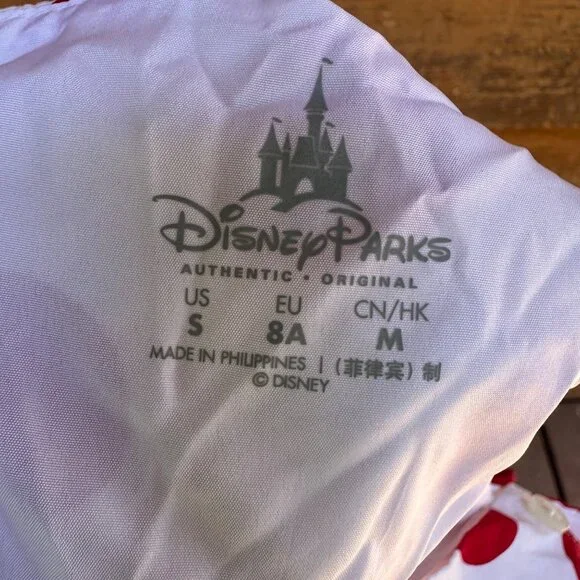 Disney Parks Minnie Mouse Polka Dot Dress Girls Size S Red & White - Picture 2 of 9